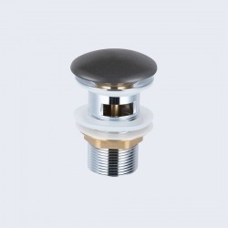 Донный клапан с керамической крышкой Vincea DBS-216MA, антрацит мат. крышка, с переливом, , шт