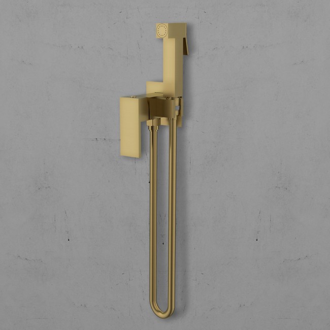 Гигиенический душ VHFW-102BG из латуни, со смесителем, брашированное золото