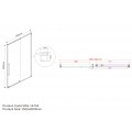 Душевая дверь Arno VPS-1A150CL, 1500, хром, стекло прозрачное