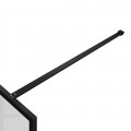 Душевая перегородка Walk-In VSW-1HP900FLB, 900*2000, черный матовый, стекло рифленое