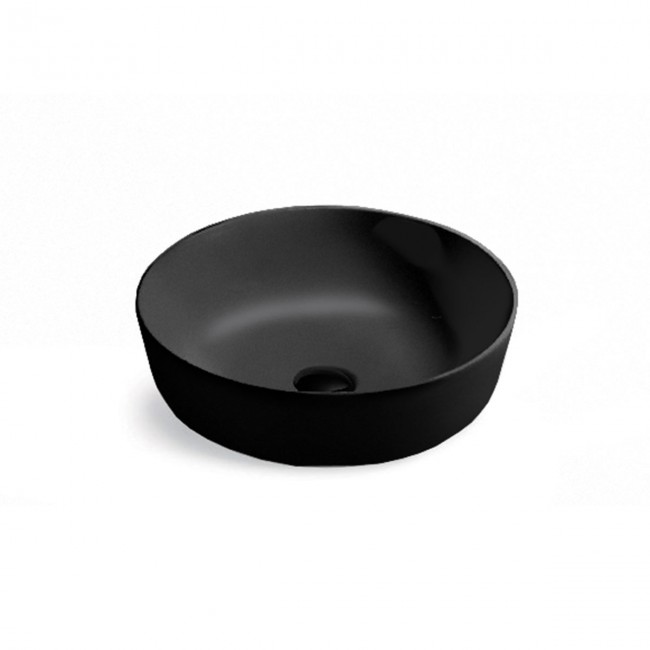 Раковина керамическая Vincea VBS-104MB, 415*415*130, накладная, цвет матовый черный, , шт