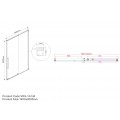 Душевая дверь Arno VPS-1A140CL, 1400, хром, стекло прозрачное