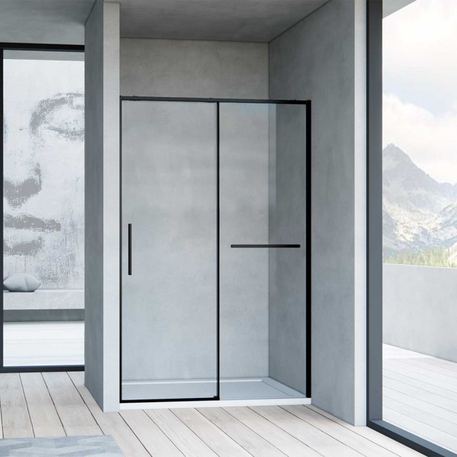 Душевая дверь Slim Soft VDS-1SS100CLB, 1000, черный, стекло прозрачное, , шт