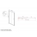Душевая дверь Garda VDS-1G125CLB, 1250, черный, стекло прозрачное, , шт