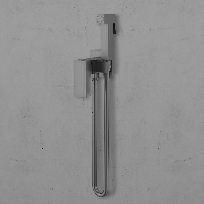 Гигиенический душ VHFW-102GM из латуни, со смесителем, вороненая сталь