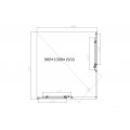 Душевой уголок Slim-N VSS-4SN9010CLB, 1000*900, черный, стекло прозрачное