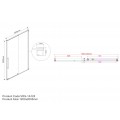 Душевая дверь Arno VPS-1A120CLB, 1200, черный, стекло прозрачное, , шт