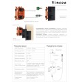 Душевой комплект VSFW-103TCH термостатический встраиваемый, двухрежимный, хром