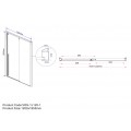 Душевая дверь Lugano VDS-1L120CL-1, 1200, хром, стекло прозрачное, , шт
