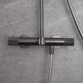 Душевая стойка Desire VSFS-1D1TGM термостатическая, вороненая сталь